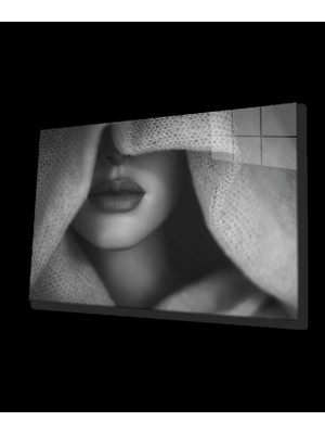 Siyah Beyaz Insan Fotoğrafları Cam Tablo