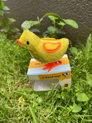 N Trend Mavi Civciv Oyuncak Koşan Civciv Bebek Mini Kurmalı Peluş Civciv