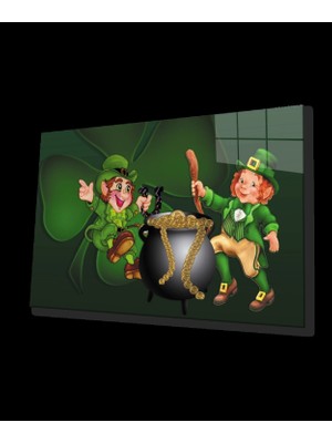 Yeşil Oyun Cam Tablo   Green Game