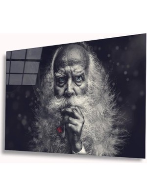 Siyah Beyaz Insan Fotoğrafları Cam Tablo