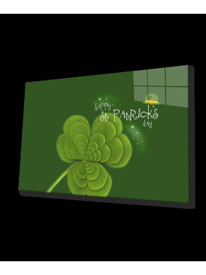 Patricks Day  Yeşil Cam Tablo