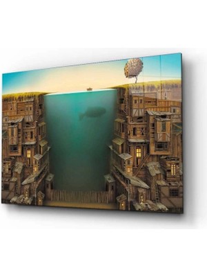 Sualtı ve Evler Tablo