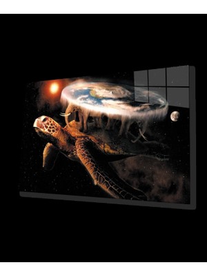 Sırtında Dünya Taşıyan Kaplumbağa Tablo