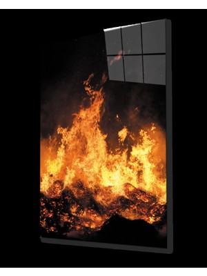 Yangın  Cam Tablo