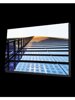 Miraaxx Cam Kaplı Geometrik Bina Cam Tablo