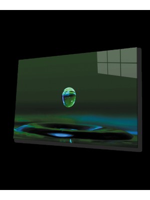 Su Damlası Yeşil Cam Tablo   Water Drop Green