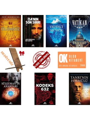 Ölümsüz - Yedinci Mühür - Isa'nın Son Sırrı - Tanrı'nın Formülü - Tanrı'nın Formülü / 6 Kitap Telefon Tutucu Hediye - Dos Santos