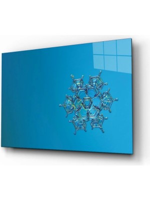 Kar Tanesi Cam Tablo