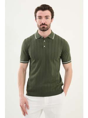 Triko Polo Düğmeli Yaka