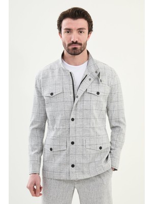 MCR Kaban Hakim Yaka Orta Kalınlıkta Kaşe Malzemeden Erkek Slim Fit Siyah Kaban