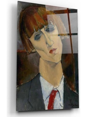 Erkek Silüeti Cam Tablo