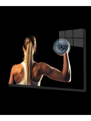 Spor Fıtnes Cam Tablo   Sports Fitness