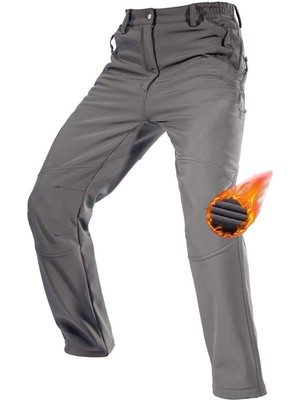 Ghassy Co. Co. Erkek Çift Katmanlı Ultra Kalın Kışlık Kayak Motorcu Outdoor Softshell Pantolon