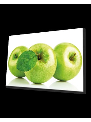 Yeşil Elmalar Cam Tablo Green Apple