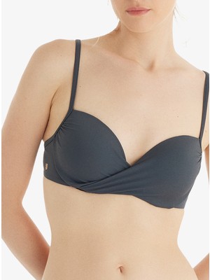 Blackspade Kadın Push-Up Bikini Üstü 10727 - Antrasit