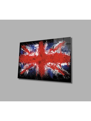 Birleşik Krallık Bayrağı Cam Tablo  ,united Kingdom Flag