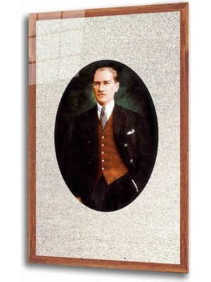 Miraaxx Atatürk Cam Tablo 4 mm Dayanıklı Temperli Cam