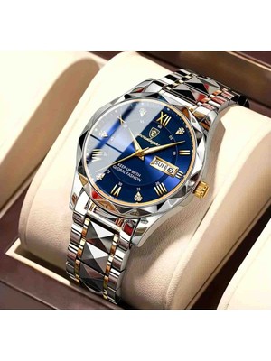 Poedagar Üst Marka Lüks Erkek Kol Saati Su Geçirmez Paslanmaz Çelik Kuvars Erkek