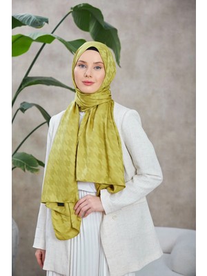 İpekhan Kazayağı Desen Jakarlı Şal