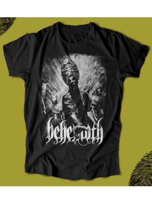 Butişört ''behemoth‘ ‘  Baskılı 'regular-Fit' Unisex Tişört