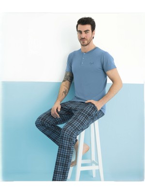 Aydoğan 250154 Erkek Modal K.Kol Pijama Takımı