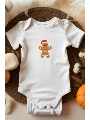 Bebekperisi Yılbaşı Kurabiye Adam Tasarımlı Bebek Body