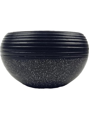 Tasarımı Ev Dekorasyon Siyah Granit Küp Aranjman Saksı Saksılık Salon Çiçeklik