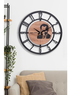 Storemax 41  cm  Metal Malzeme Akarsaniye Sessiz Mekanizma Dekoratif Duvar Saati