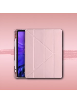 Nezih Case iPad 10.2 (7. 8. 9.nesil) 2020/2021 Kalem Bölümlü Uyku Modlu Katlanabilir Akıllı Kılıf