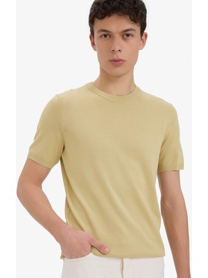 DeFacto Standart Fit Bisiklet Yaka Triko Kısa Kollu Tişört E3239AX25SP