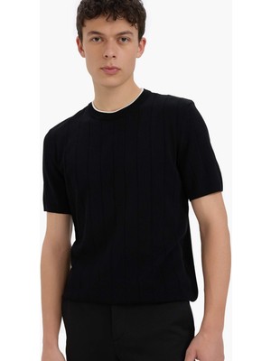 DeFacto Standart Fit Bisiklet Yaka Triko Kısa Kollu Tişört E3245AX25SP