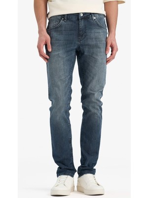 DeFacto Pedro Slim Fit Dar Kalıp Normal Bel Dar Paça Jean Pantolon E9282AX25SP