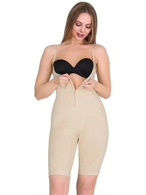 Agraflı Göğüs Altı Paçalı Badi Korse