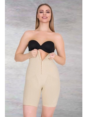 Agraflı Yüksek Bel Uzun Paça Korse