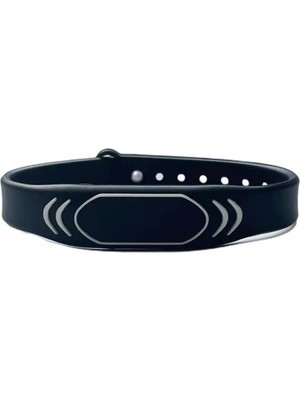 Robiz 125KHZ Rfid Manyetik Bileklik Siyah  Su Geçirmez Silikon Proximity Göstergeç 125 Khz Kapı Geçiş Personel Takip Depo Havuz EM4100