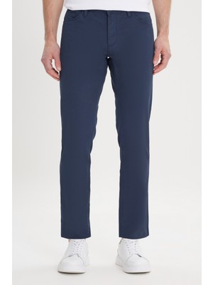 Slim Fit Dar Kesim 5 Cep Armürlü Esnek Pantolon