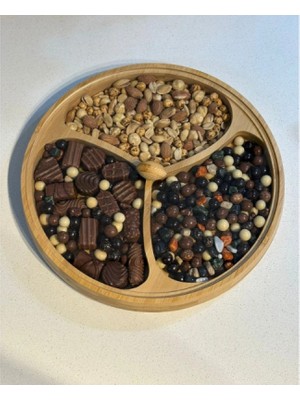 Kapaklı 3 Bölmeli Çerezlik: Sofralarınıza Düzen ve Şıklık Katın