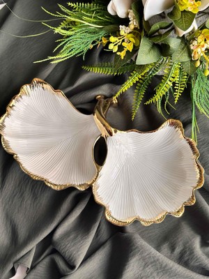 Rossev Albero Yaprak Bölmeli Sunum Tabak