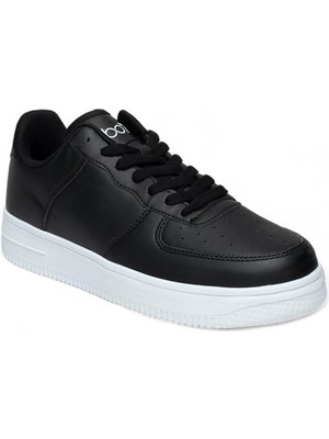 Best Of 042-25 Deri Air Anatomik Erkek Sneaker Siyah Beyaz