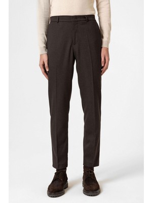 Antioch Kahve Yüksek Bel Klasik Erkek Pantolon