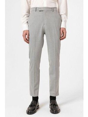Antioch Gri Klasik Yüksek Bel Erkek Pantolon