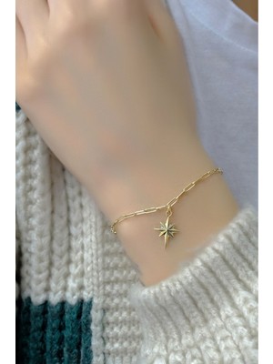 14 Ayar Ataş Kutup Yıldızı Bileklik