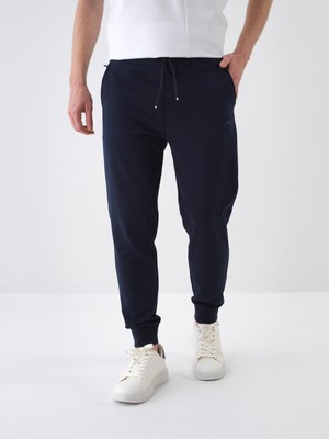 Xint Erkek Lacivert Pamuk Dokulu Regular Fit Sweat Pantolon