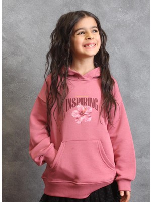 Kız Çocuk Kapüşonlu Sweatshirt