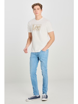 Luke Slim Fit Dar Kesim Açık Mavi Pamuklu Esnek Jean Denim Pantolon