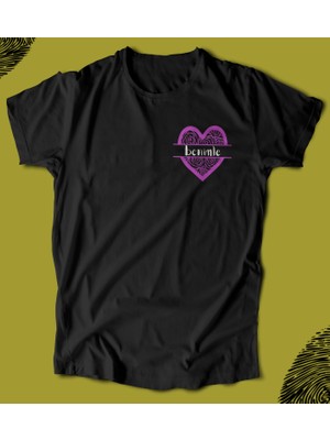 Butişört 'be Mine Heart - Sevgiliye Özel Konsept‘  Baskılı 'regular-Fit' Unisex Tişört