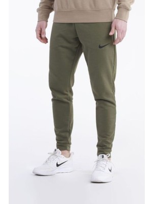 Nike Dri-Fit Taper Training Jogger Erkek Haki Spor Eşofman Altı