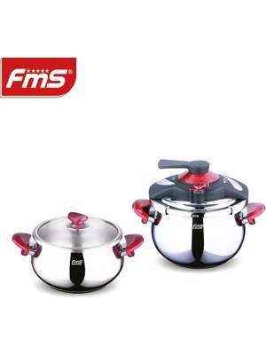 Fms Venüs 5+7lt Güveç Ikiz Düdüklü Kırmızı