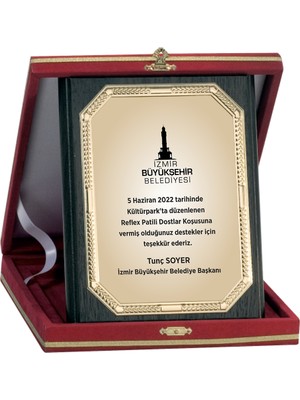 ODAK KUPA - Ahşap Plaketler - PL-041-M B - 15x20 cm