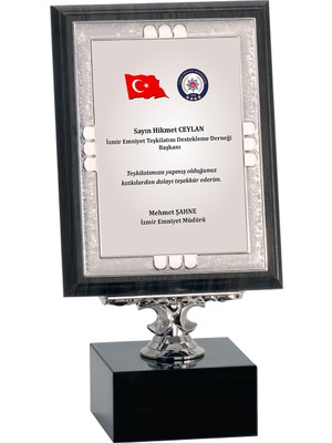 ODAK KUPA - Ahşap Plaketler - PL-030-M B - 15x20 cm